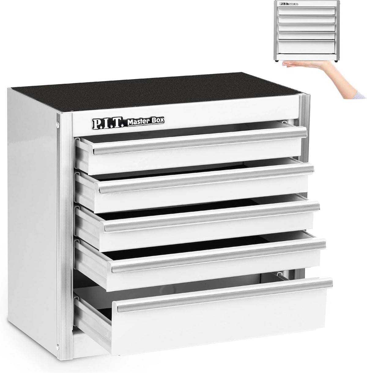 p.i.t. mini tool box,small metal toolbox organizer with, main product view