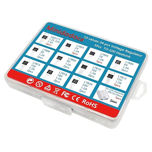 Minidodoca 11 Values 39 Pcs L317 L7805 L7806 L7808 L7809 L7810 L7812 L7815 - Image 6