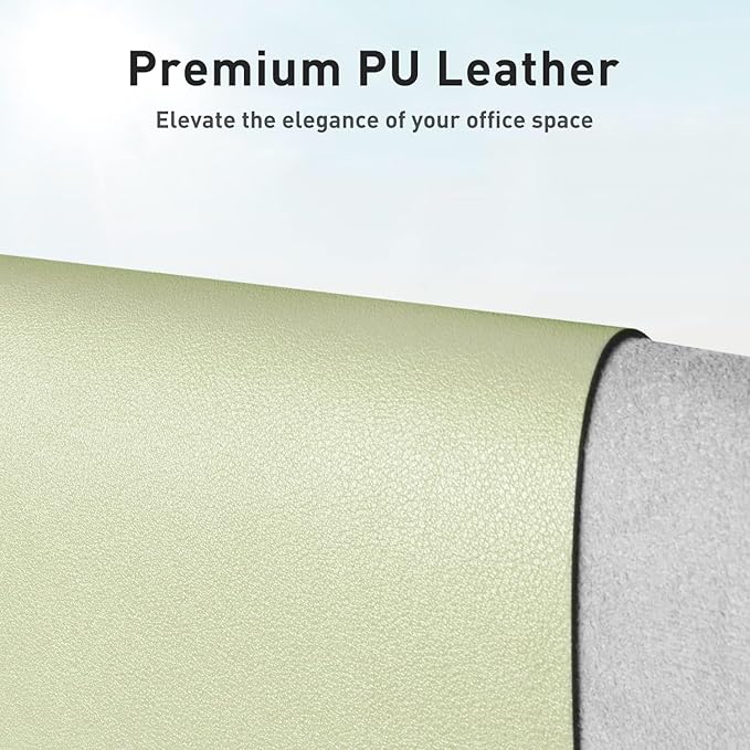Aothia Leather Desk Pad Protector, Office Desk Mat, Large Mouse Pad, Non-Slip - Image 2