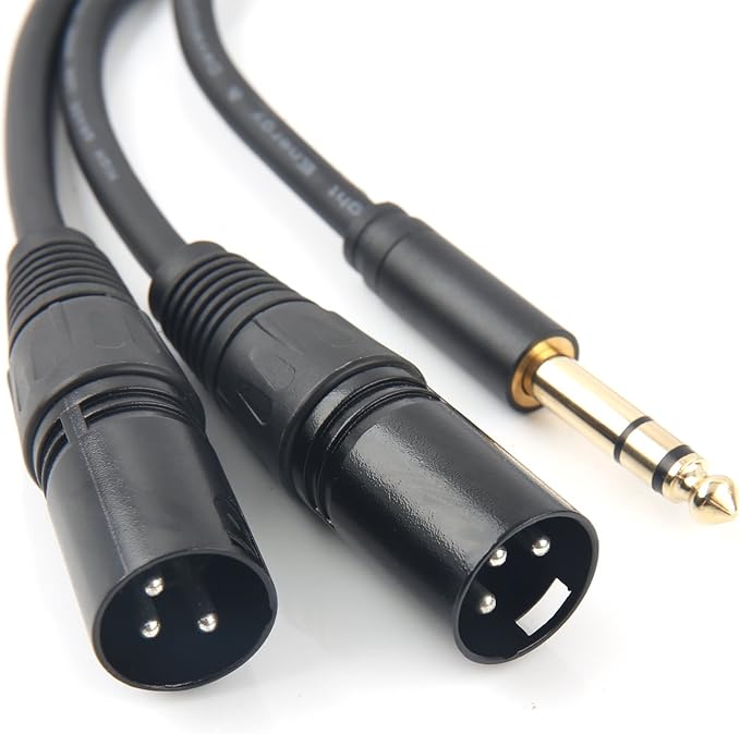 SiYear Profession 6.35mm TRS Male Plug to 2 Dual XLR Male Microphone Stereo - Image 5