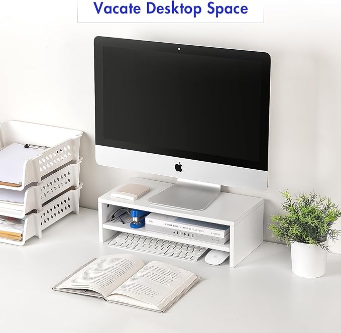 BEYGORM White Monitor Stand Riser - Image 5