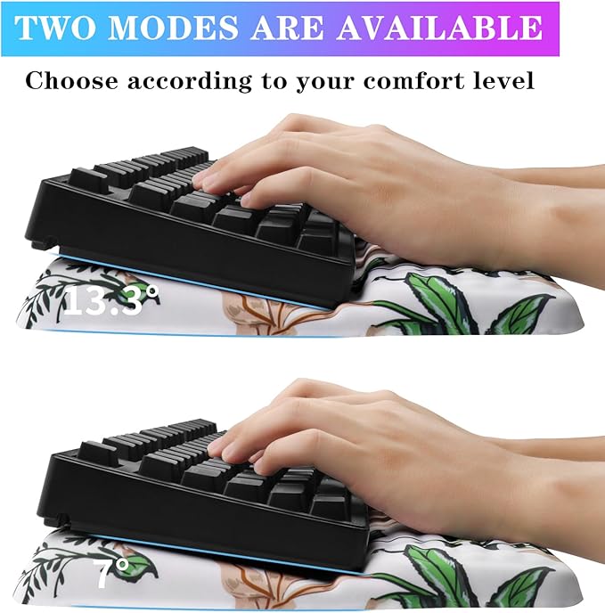 Computer Keyboard Stand with Wrist Rest, Ergonomic Tilted Keyboard Holder - Image 2