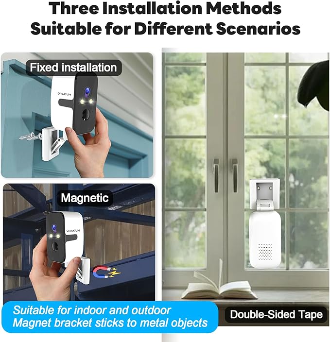 ORAXIUM Wireless Outdoor Security Camera, 2.4G/5G WiFi Window Camera - Image 3