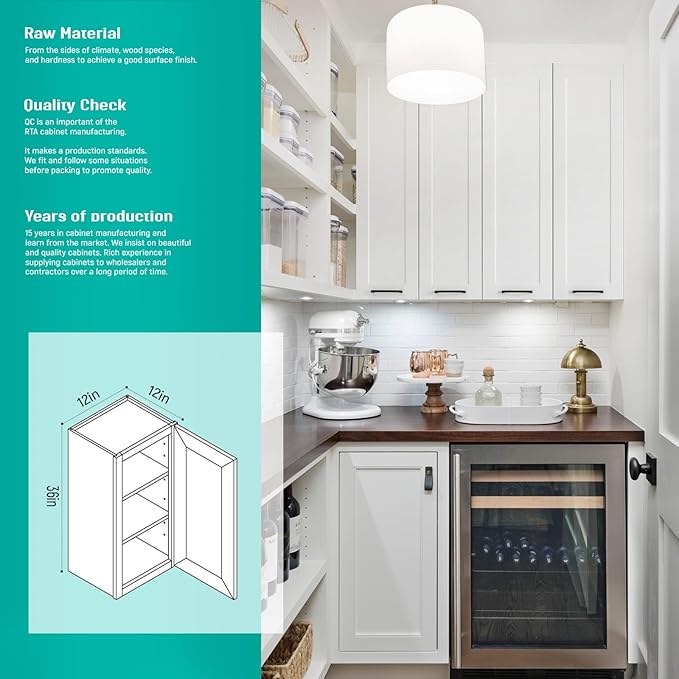 Wall Kitchen Cabinets, RTA Cabinets, Wall Mounted, RTA Upper Cabinet, Modern - Image 3