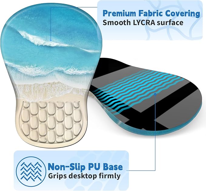 YIWEI Ergonomic Mouse Pad with Wrist Rest - Image 5