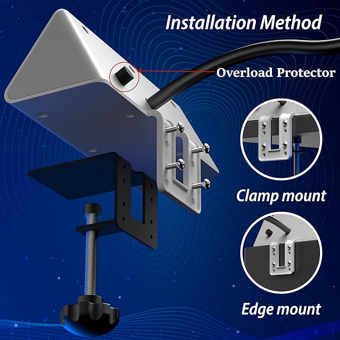 Nightstand Edge Mount Power Strip - Image 5