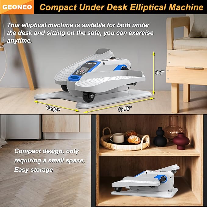 Under Desk Elliptical Machine, Electric Elliptical Exerciser - Image 2