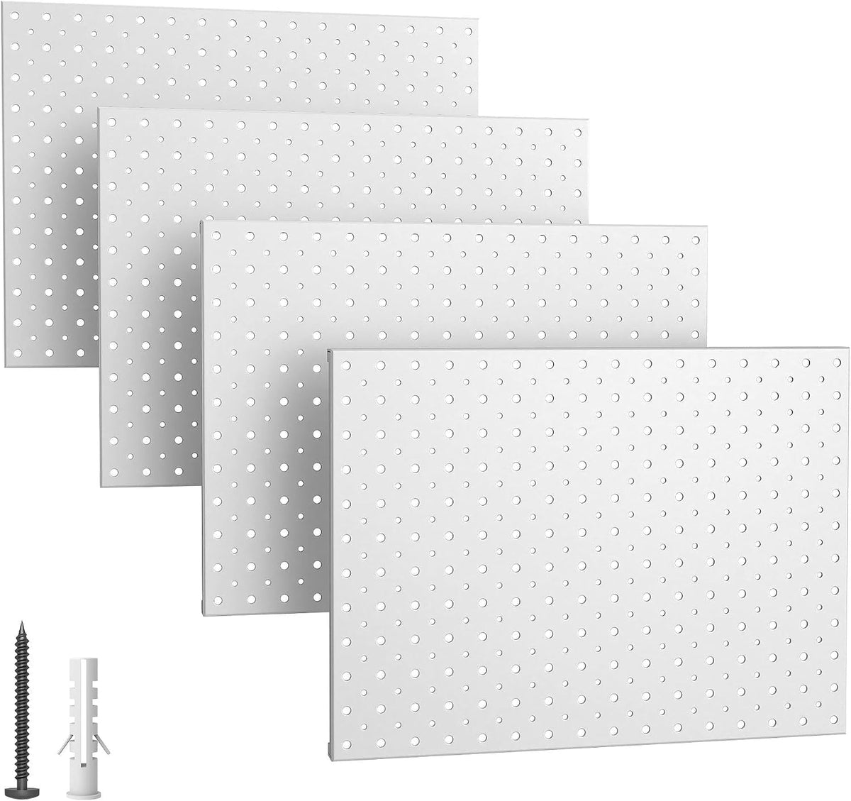 EVERHANGER Metal Pegboard Panels, Heavy Duty Pegboard Wall Organizer, Garage