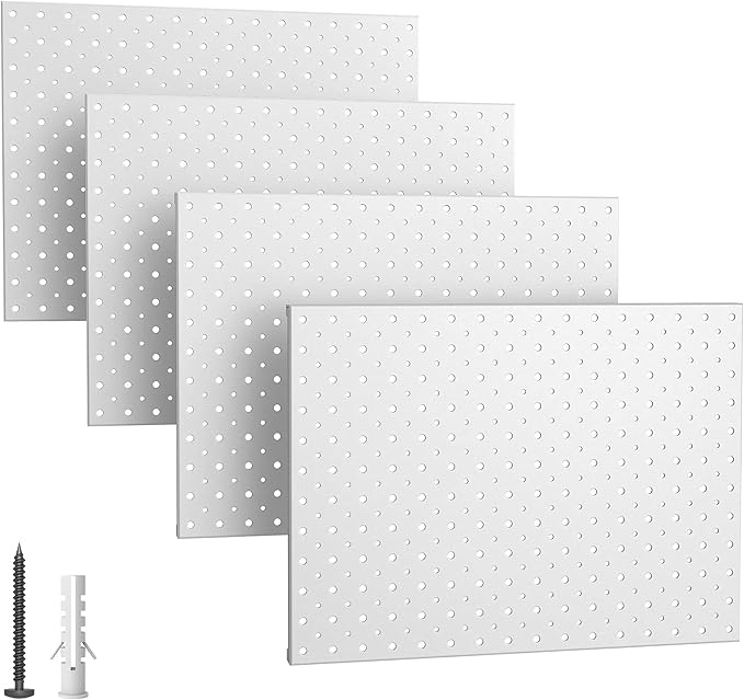 EVERHANGER Metal Pegboard Panels, Heavy Duty Pegboard Wall Organizer, Garage by ToolStorageOrganizer