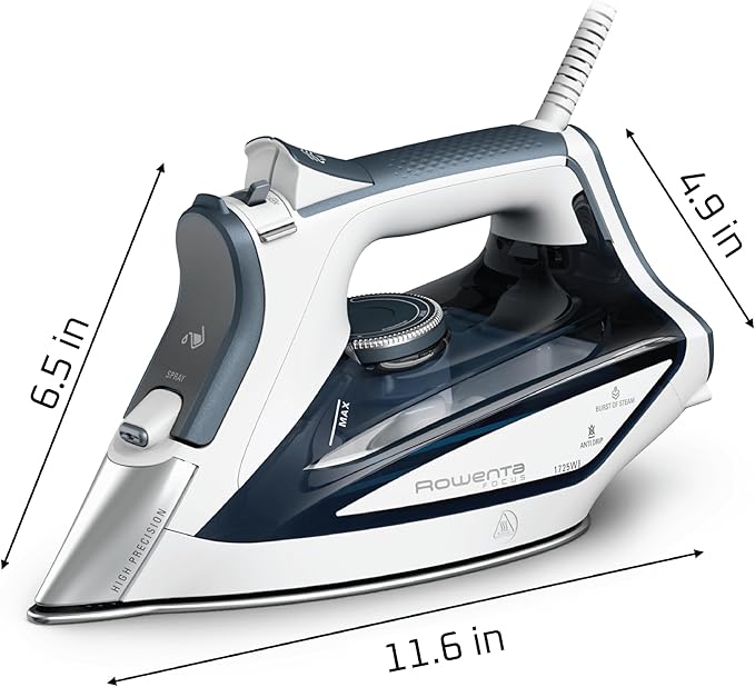 Rowenta Iron Steamer for Clothes, Focus Stainless Steel Soleplate, 400 - Image 8