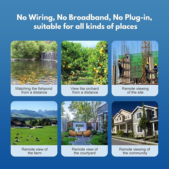 4G LTE Cellular Security Camera Wireless Outdoor，No Wifi Solar Powered Outside - Image 8