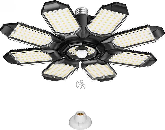 Kryoza Motion Sensor Garage Light, 25000LM Motion Sensor Shop Light by Kryoza