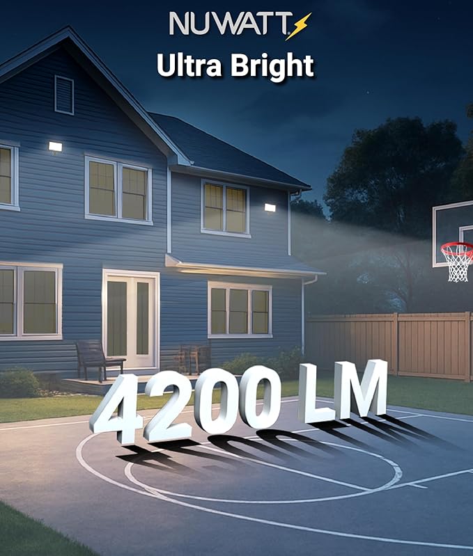 NUWATT 30W LED Flood Light, 3CCT 3000K/4000K/5000K Selectable, IP65 Waterproof - Image 5