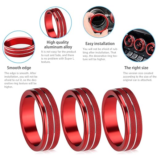 Auovo AC Knob Rings Covers Compatible - Image 5