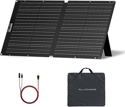 ALLPOWERS SOLAX SE100 100W Portable Solar Panel, High-Efficiency 23%-25% by ALLPOWERS