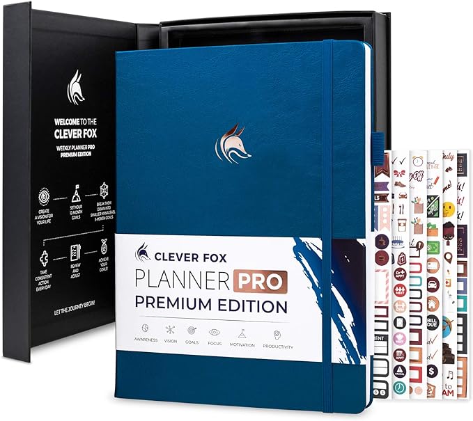 Clever Fox Planner Pro Premium – Luxurious Weekly & Monthly Planner by CleverFox