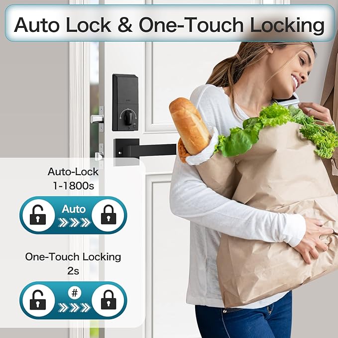 Keyless Entry Door Lock Deadbolt - Image 8