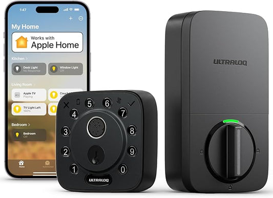 ULTRALOQ Bolt Fingerprint WiFi Smart Lock, Works by ULTRALOQOfficialStore