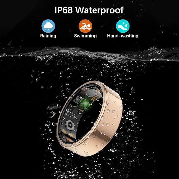 Smart Health Ring for Women Men, Fitness Tracker Ring - Image 6