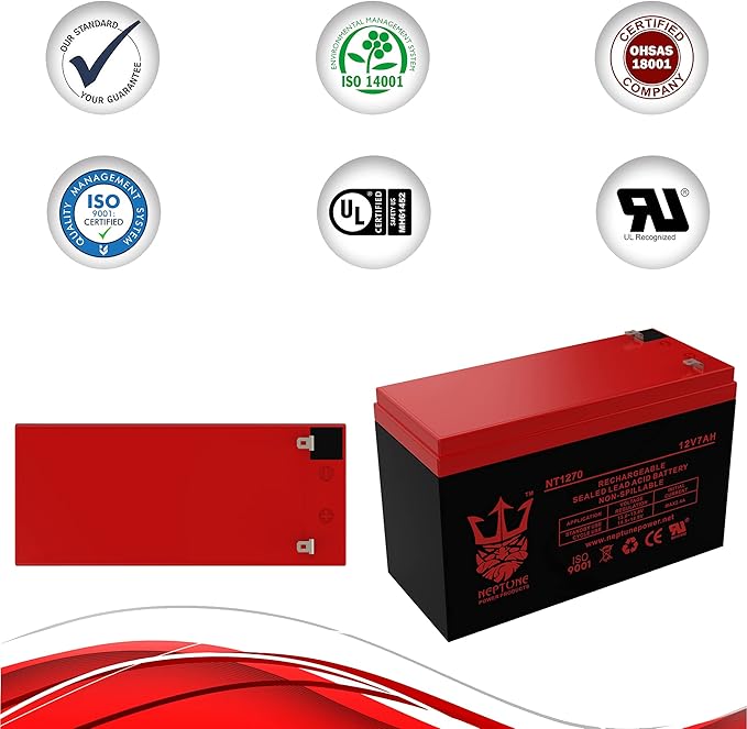 Neptune Power Products Brand NT1270 12V 7Ah Rechargeable Sealed Lead Acid - Image 8