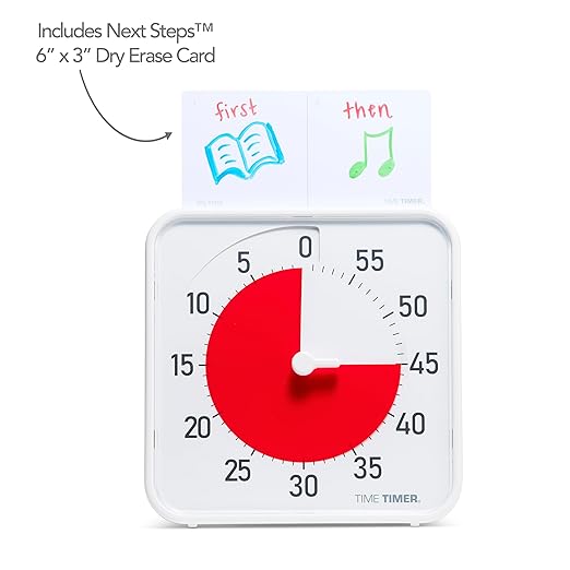 Time Timer Original 8" Visual Countdown Timer – Medium 60-Minute Classroom - Image 2