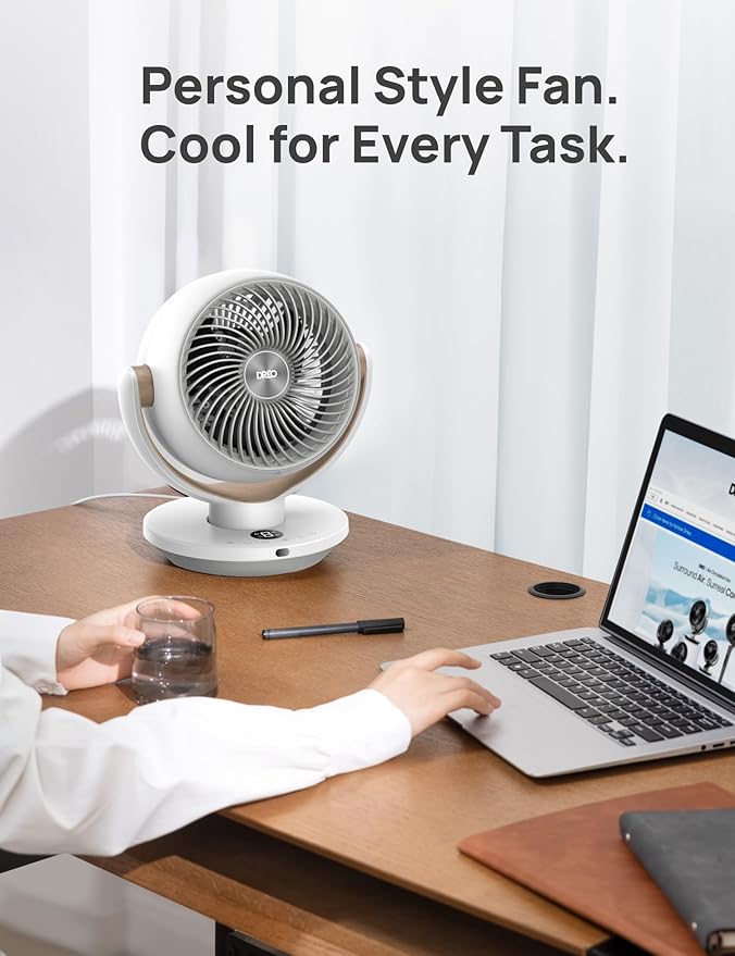 Dreo Fan for Bedroom, Desk Air Circulator Fans - Image 6