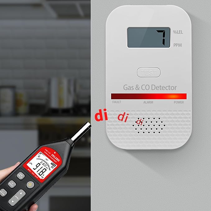 3PCS 2-in-1 Carbon Monoxide and Combustible Gas Detectors Combination, Plug in - Image 4
