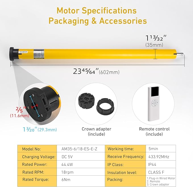 ZigBee Smart Motor for 2" Shade Tube – Compatible - Image 3