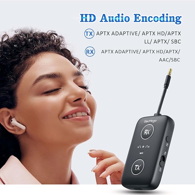 2025 Upgraded Airplane Bluetooth 5.4 Transmitter - Image 3