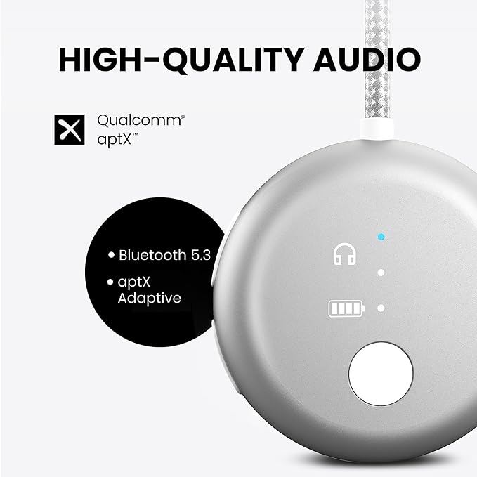 Avantree SoundJet R1 – 25Hr Airplane Bluetooth Adapter - Image 2