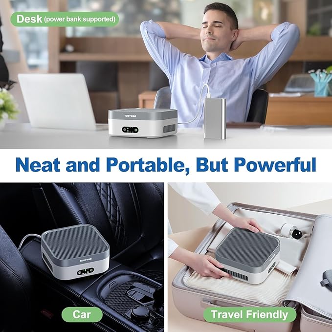 TDBYWAE Air Purifier 2 Pack for Bedroom Up to 1200 ft², H13 True HEPA Air - Image 8