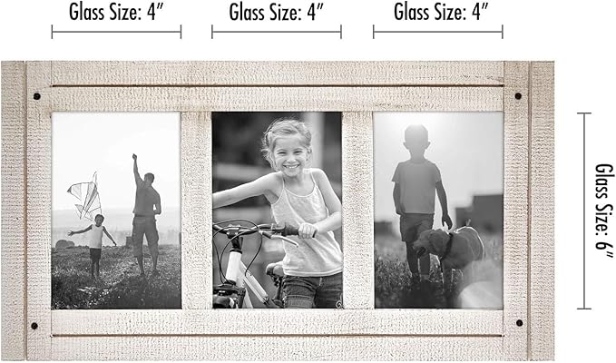 Americanflat Hinged 4x6 Triple Picture Frame - Image 2