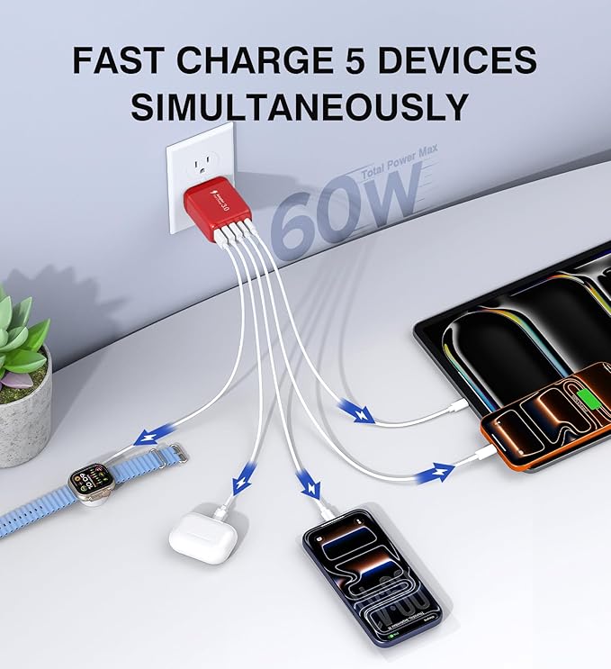 60W USB C Wall Charger, Samsung Galaxy - Image 2
