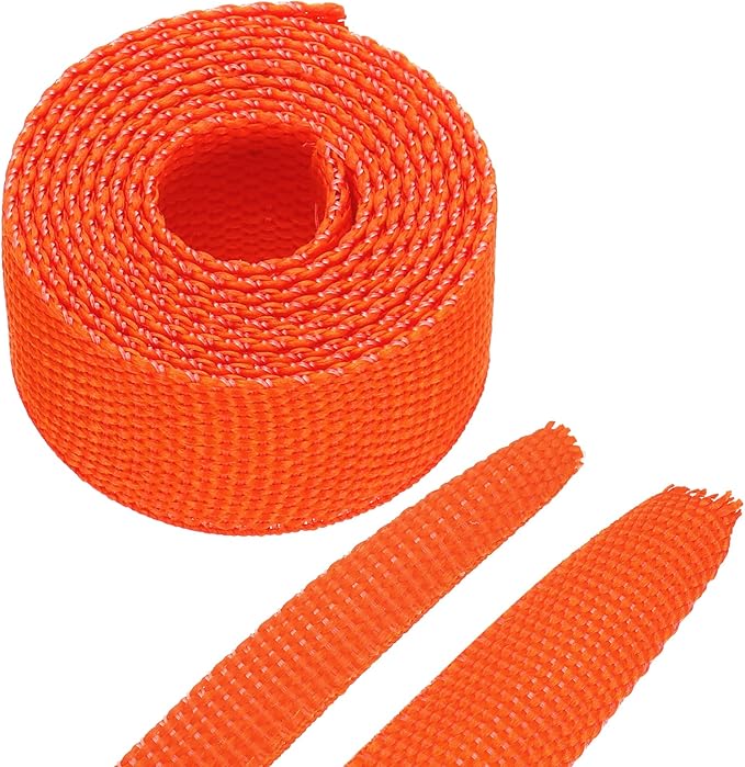 MECCANIXITY Braided Cable Sleeves Heat Shrinkable Fabric Sleeving, 1/2" 3ft by MECCANIXITY