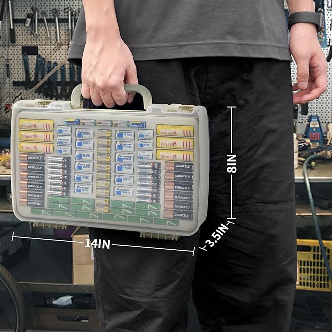 Aptbyte Battery Organizer Storage Holder Box Case - Image 9