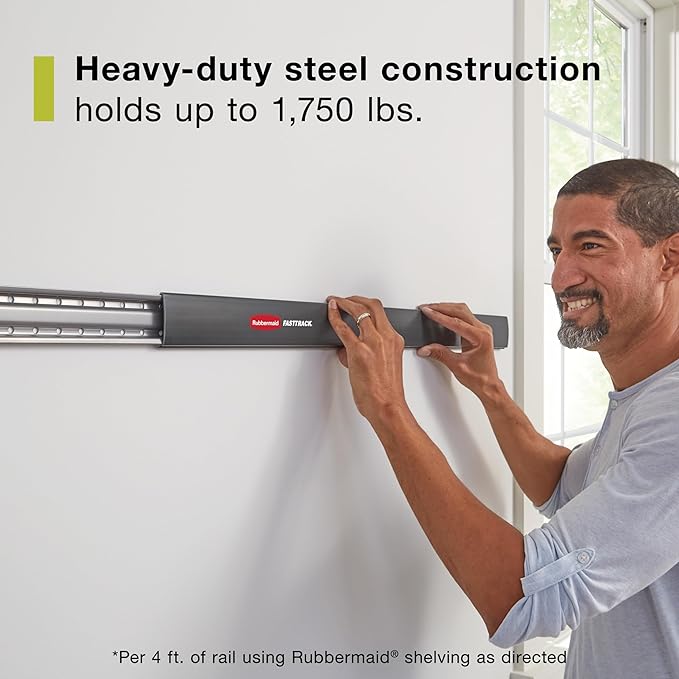 Rubbermaid FastTrack Garage Storage System Tool Hanging Kit, Wall Mount Holder - Image 3