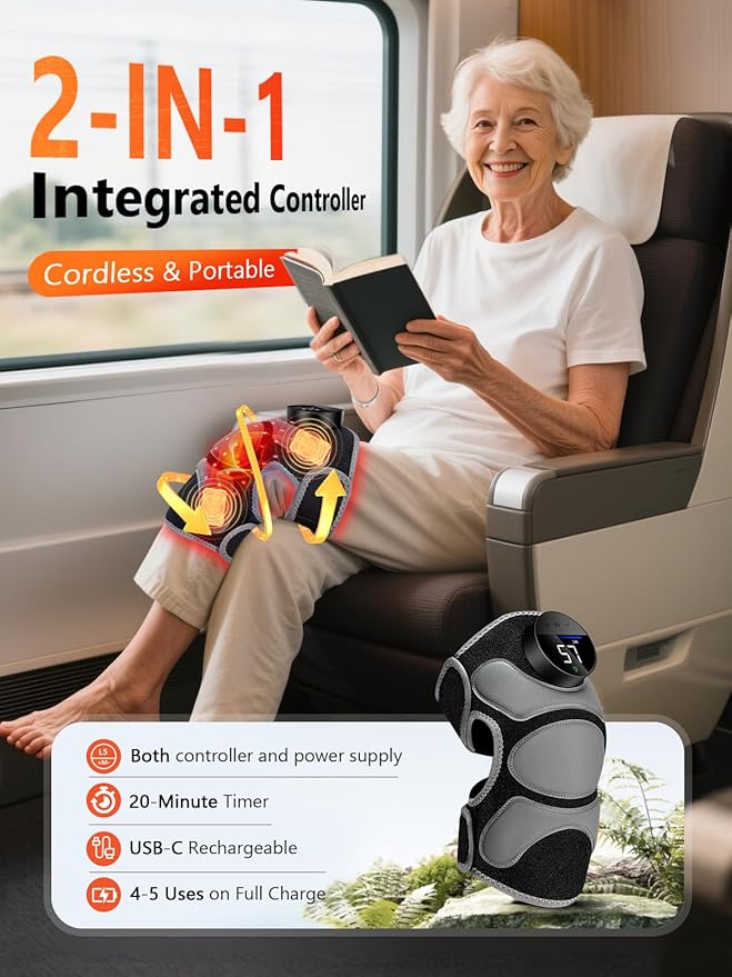 Upgrade 4 Massage Area Knee Brace & Red Light Therapy - Image 5