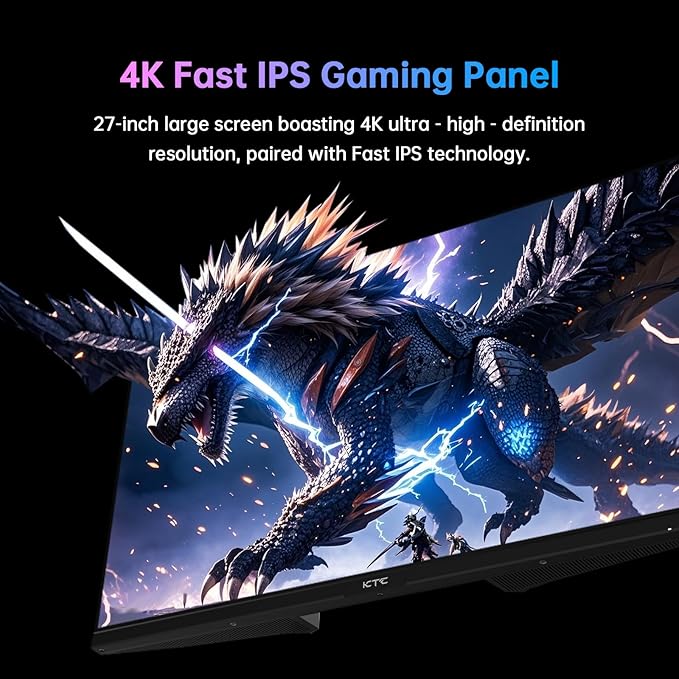 KTC 27 Inch 4K Gaming Monitor, UHD 3840x2160 160Hz Compute Monitor, Fast IPS - Image 3