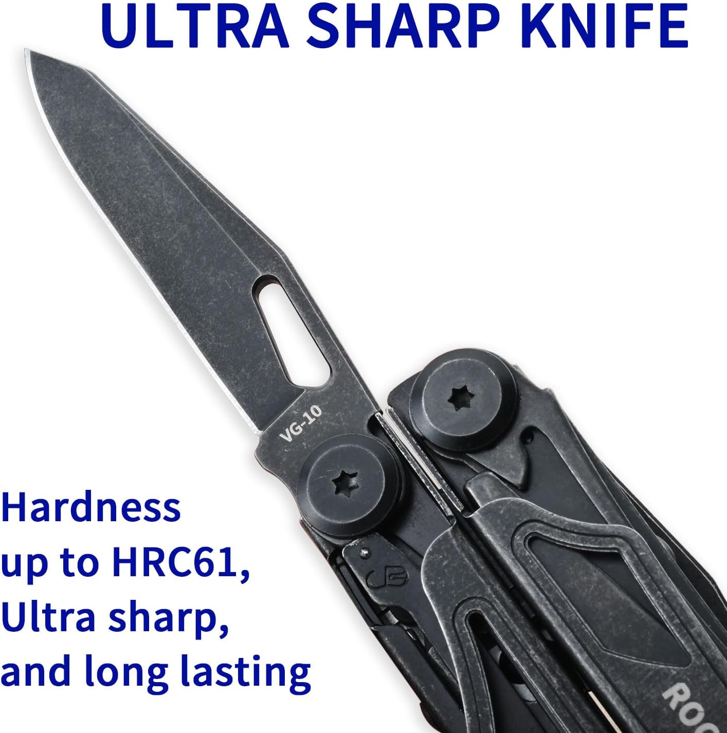 Multitool, VG-10 Blade, 29-in-1 Multitool Pliers with Replaceable Wire Cutters and Saw, Heavy-duty Stainless Steel Multi-tool Set and Nylon Sheath for Camping Survival multi tool for Man