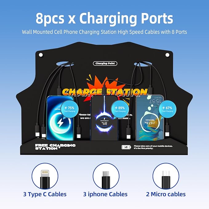 Wall Mounted Cell Phone Charging Station - Image 4