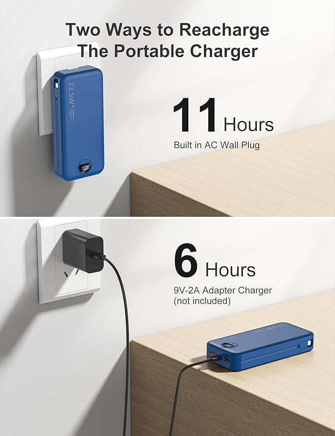 aonidi 20000mAh Ultra-Portable-Charger-Power-Bank PD20W - Image 5