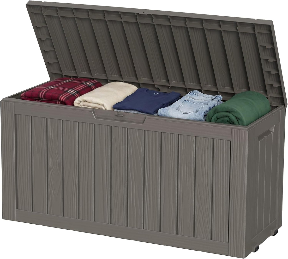 rojik 160 gallon outdoor storage box waterproof,weatherproof deck, main product view