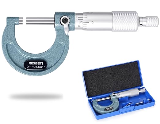 REXBETI Outside Micrometer, Ultra-Precision Carbide Tipped Measuring Tool Set by REXBETI