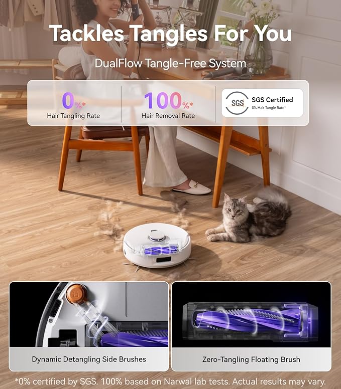 NARWAL Freo Z10 Robot Vacuum and Mop Combo, Tangle Free Robot Mop, 000Pa Suction - Image 2