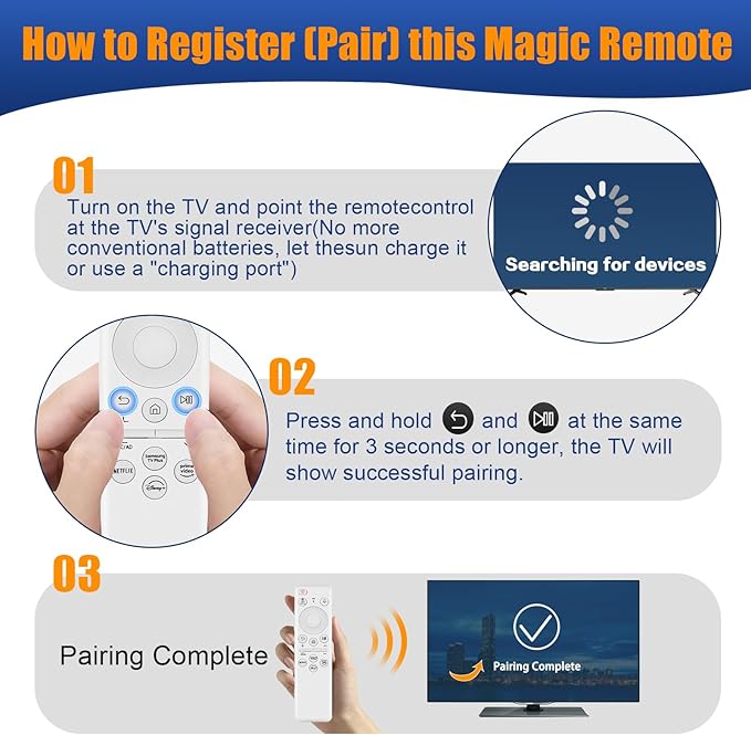 BN59-01432A for Samsung tv Remote, for Sam-Sung Solar tv Remote Replacement - Image 9