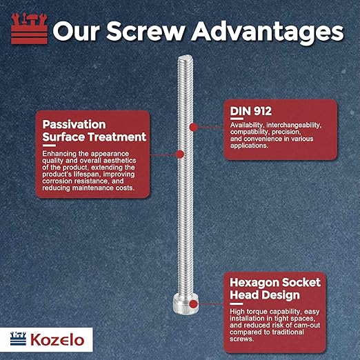 Kozelo 5pcs Socket Head Cap Screws - Image 3