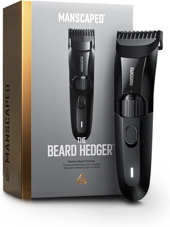 MANSCAPED® The Beard Hedger® Premium Men's Beard Trimmer, 20 Length Adjustable by MANSCAPED
