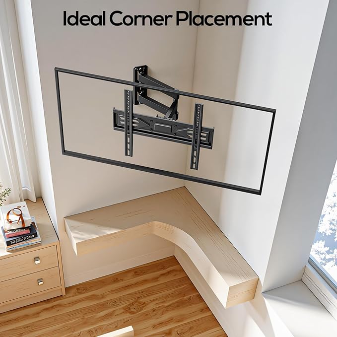 IWORKBOARD 40 43 50 55 inch Full Motion Corner TV Wall Mount - Image 5