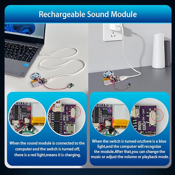 Voice Module, MP3 Music Sound Chips, 16MB Sound Module - Image 4