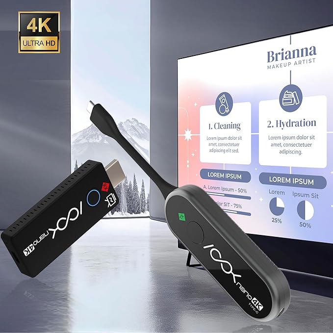 RGBlink Ask Nano 4K Wireless Presentation Kit, Wireless Screen Sharing via - Image 5